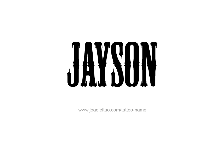 Tattoo Design  Name Jayson   