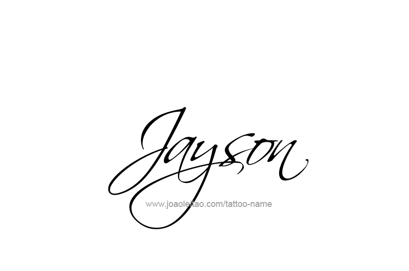 Jayson Name Tattoo Designs