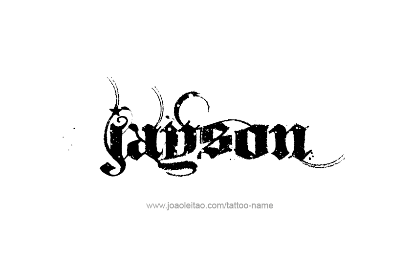 Tattoo Design  Name Jayson   