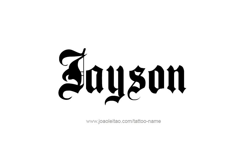 Tattoo Design  Name Jayson   