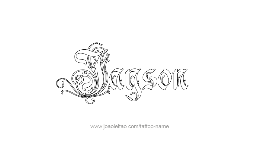 Tattoo Design  Name Jayson   