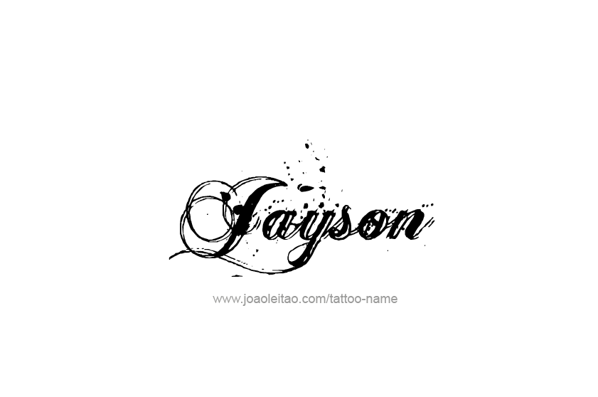 Tattoo Design  Name Jayson   