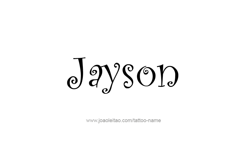 Tattoo Design  Name Jayson   