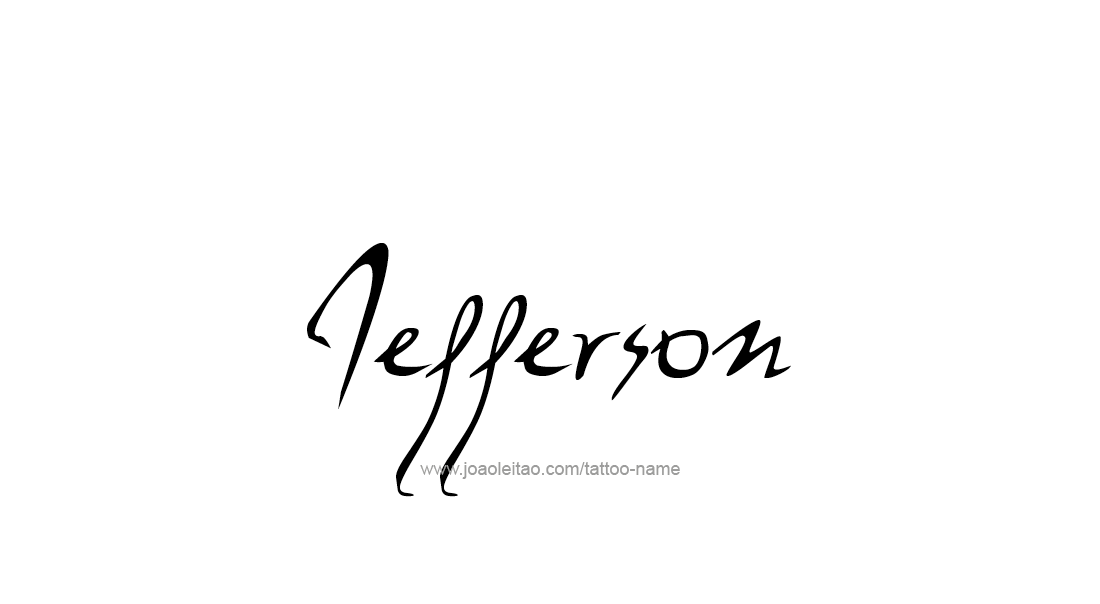 Tattoo Design  Name Jefferson   