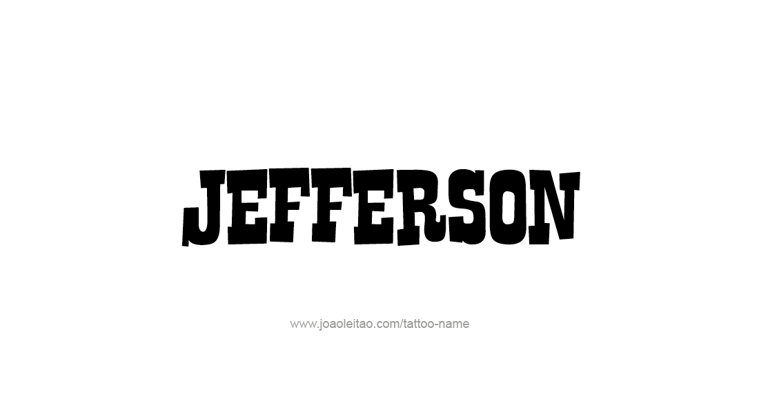 Tattoo Design  Name Jefferson   