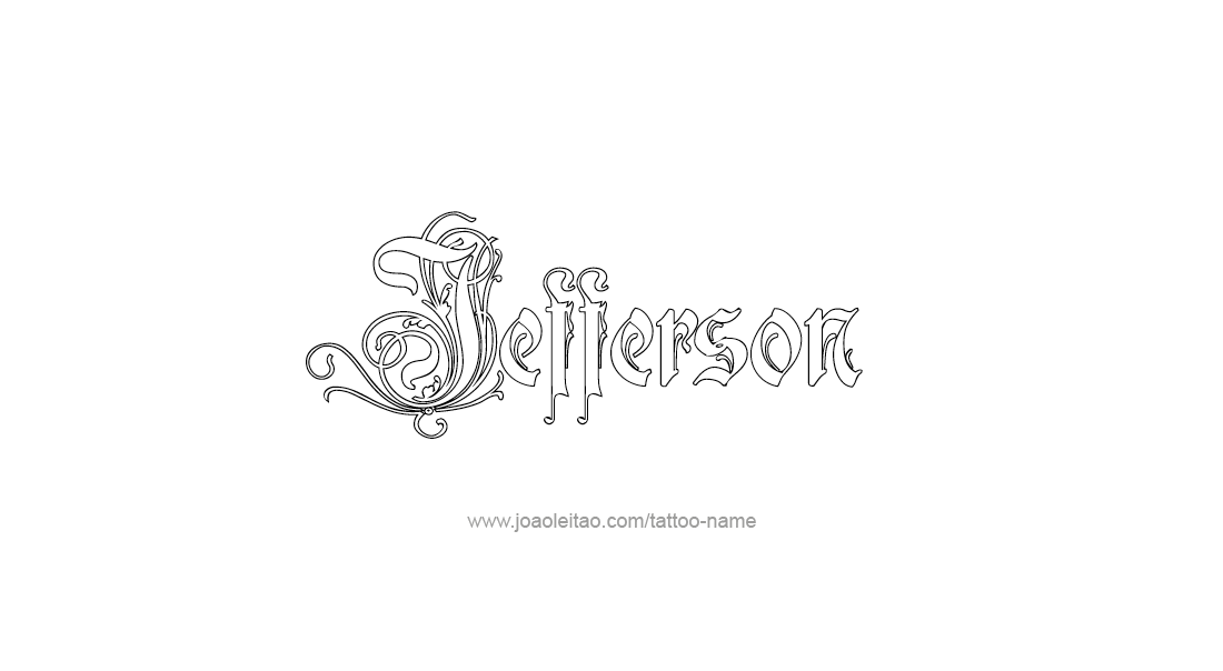 Tattoo Design  Name Jefferson   