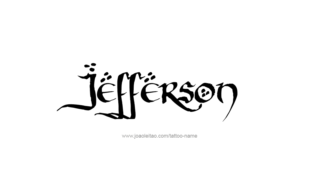 Tattoo Design  Name Jefferson   