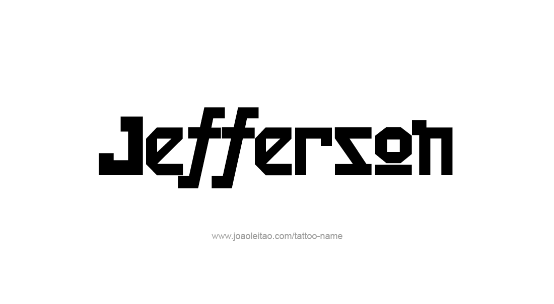 Tattoo Design  Name Jefferson   