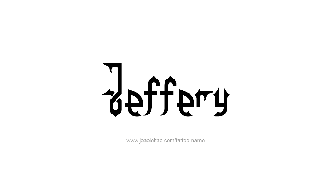 Tattoo Design  Name Jeffery   