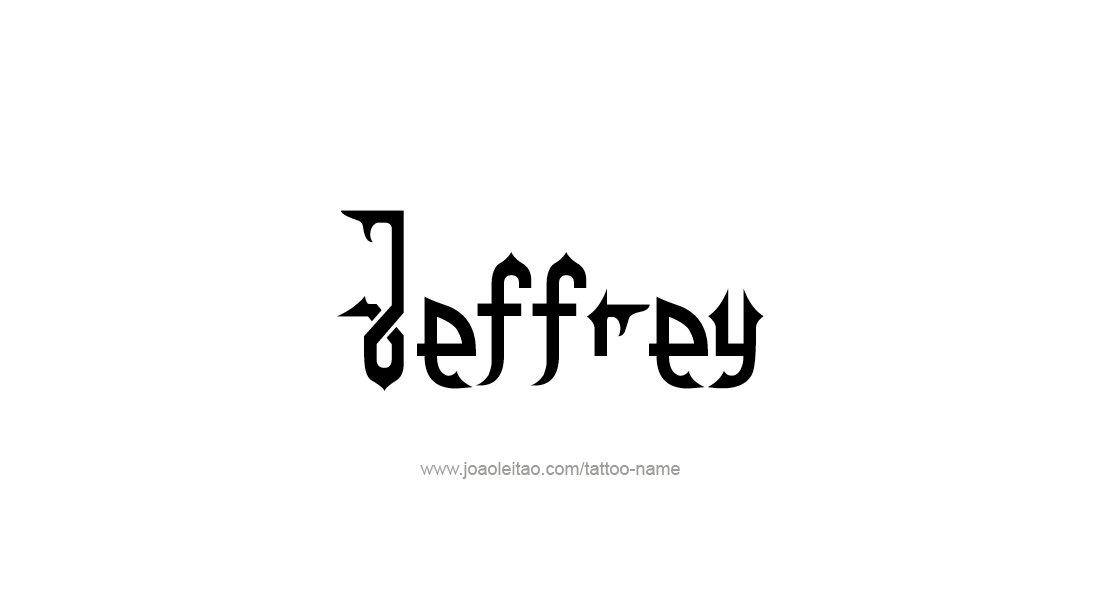 Tattoo Design  Name Jeffrey   