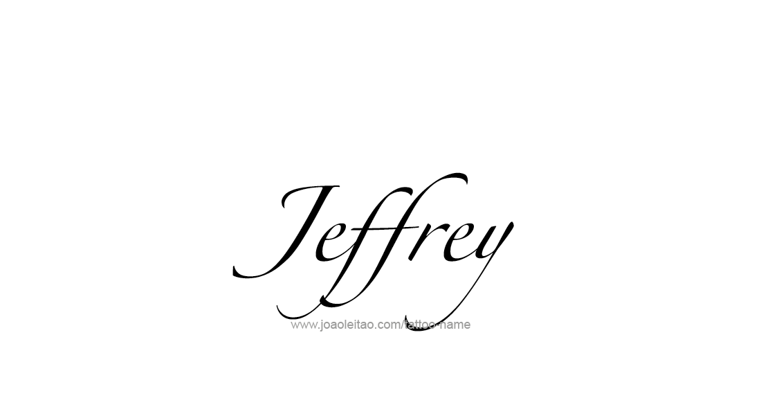 Jeffrey Name Tattoo Designs