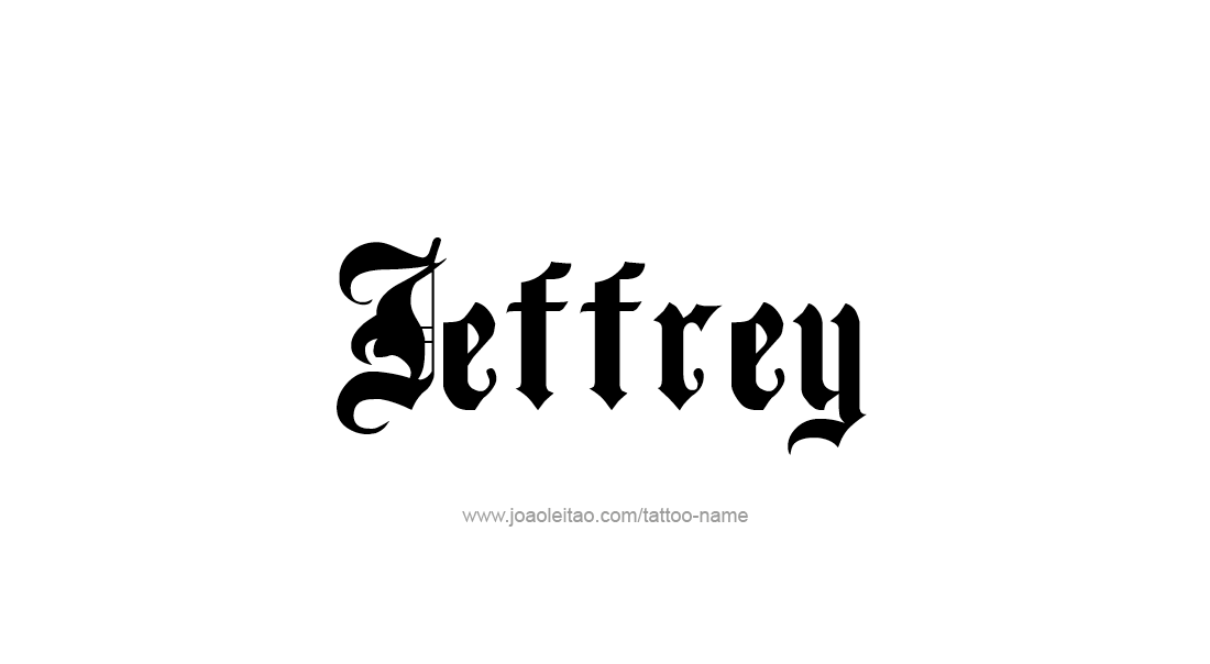 Tattoo Design  Name Jeffrey   