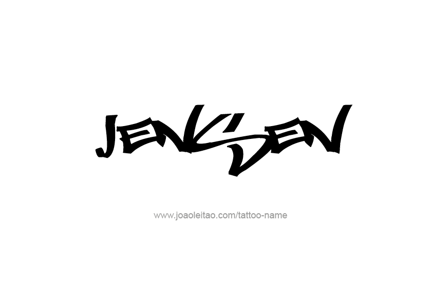 Tattoo Design  Name Jensen   