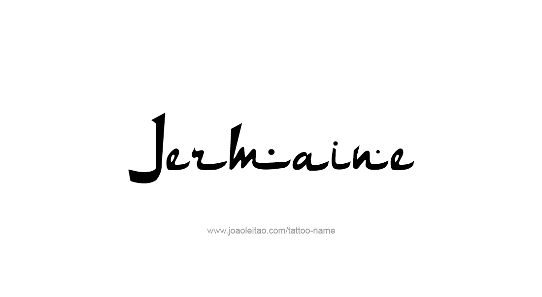 Tattoo Design  Name Jermaine   