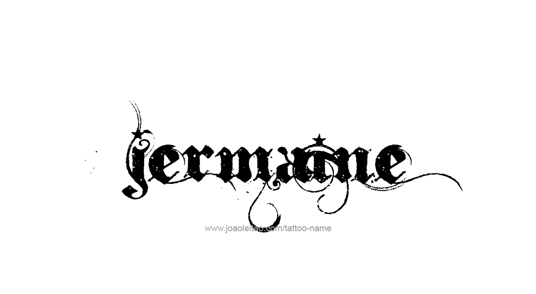 Tattoo Design  Name Jermaine   