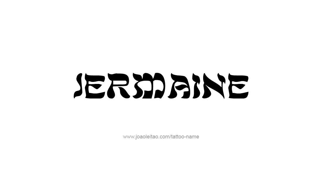 Tattoo Design  Name Jermaine   