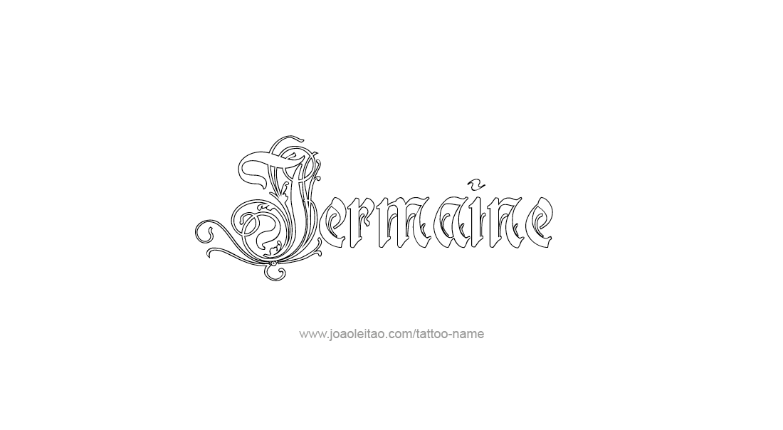 Tattoo Design  Name Jermaine   