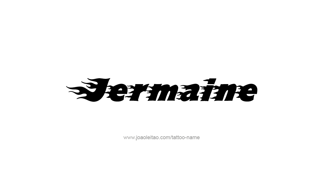 Tattoo Design  Name Jermaine   