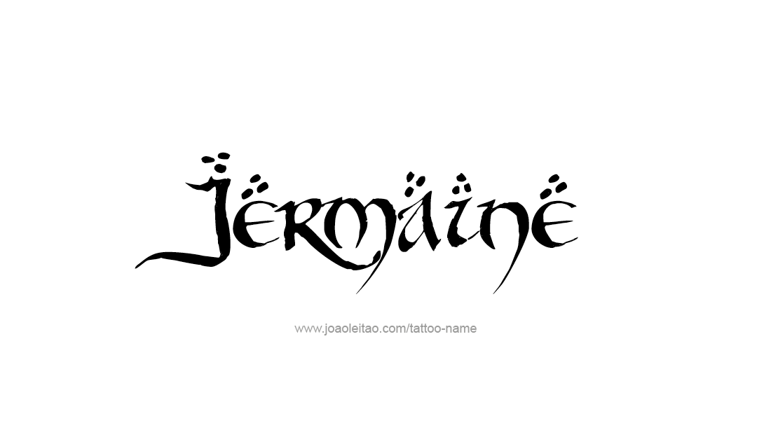 Tattoo Design  Name Jermaine   