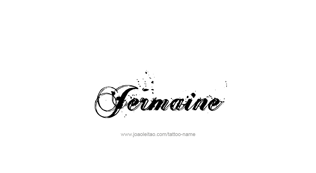 Tattoo Design  Name Jermaine   