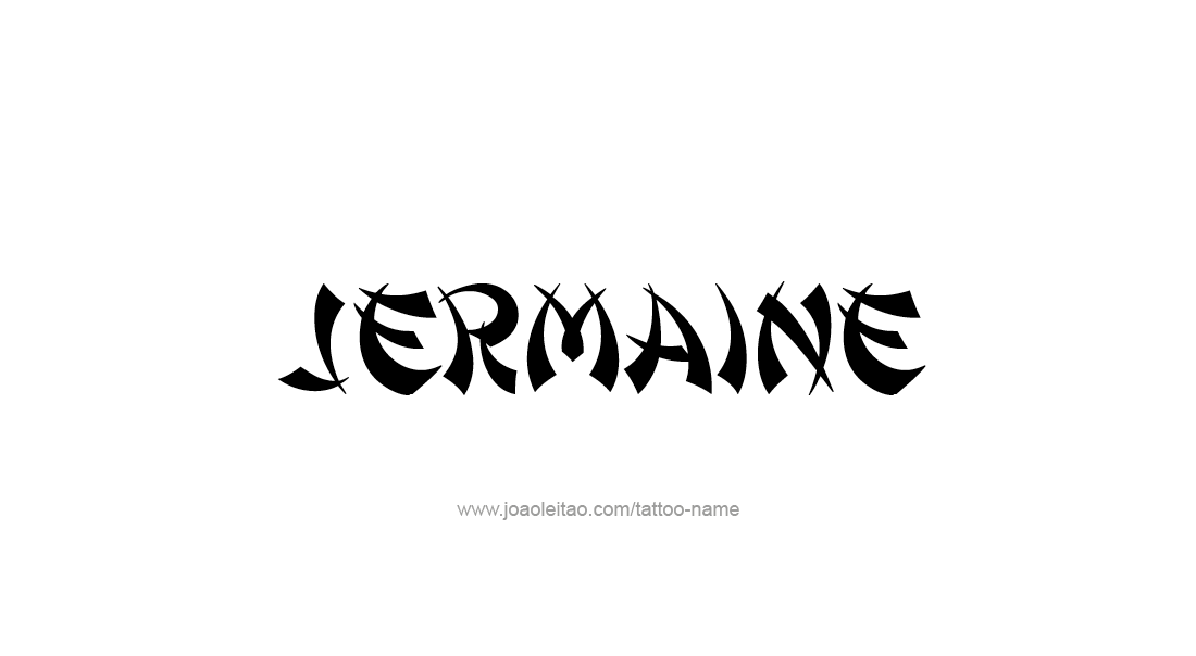 Tattoo Design  Name Jermaine