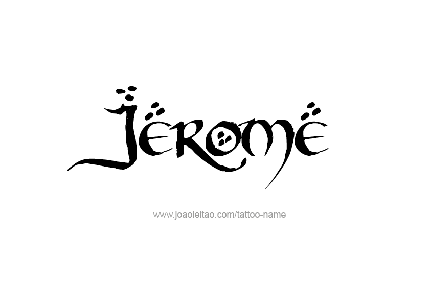 Tattoo Design  Name Jerome   