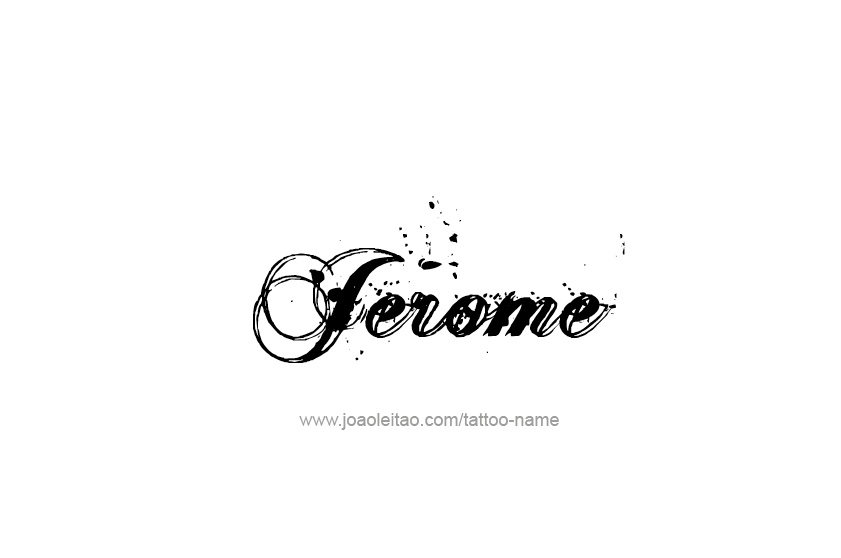 Tattoo Design  Name Jerome   