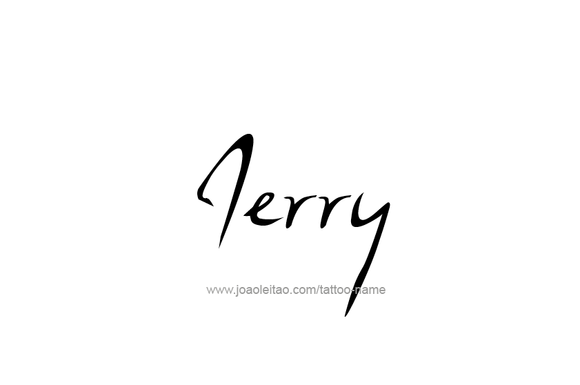 Tattoo Design  Name Jerry   