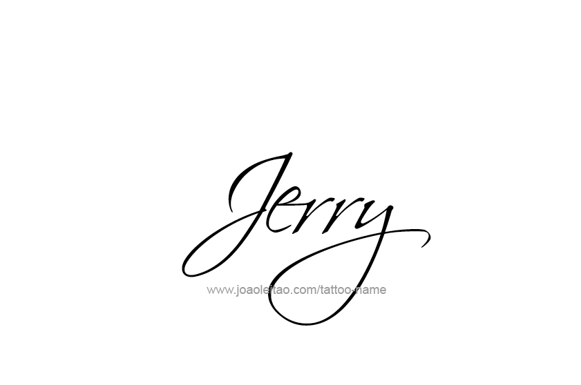 Tattoo Design  Name Jerry   