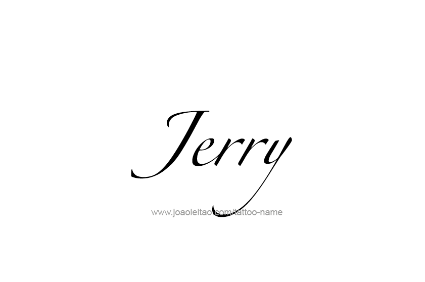 Tattoo Design  Name Jerry   