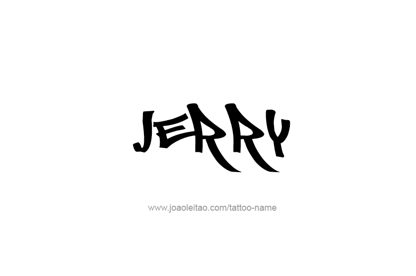 Tattoo Design  Name Jerry   