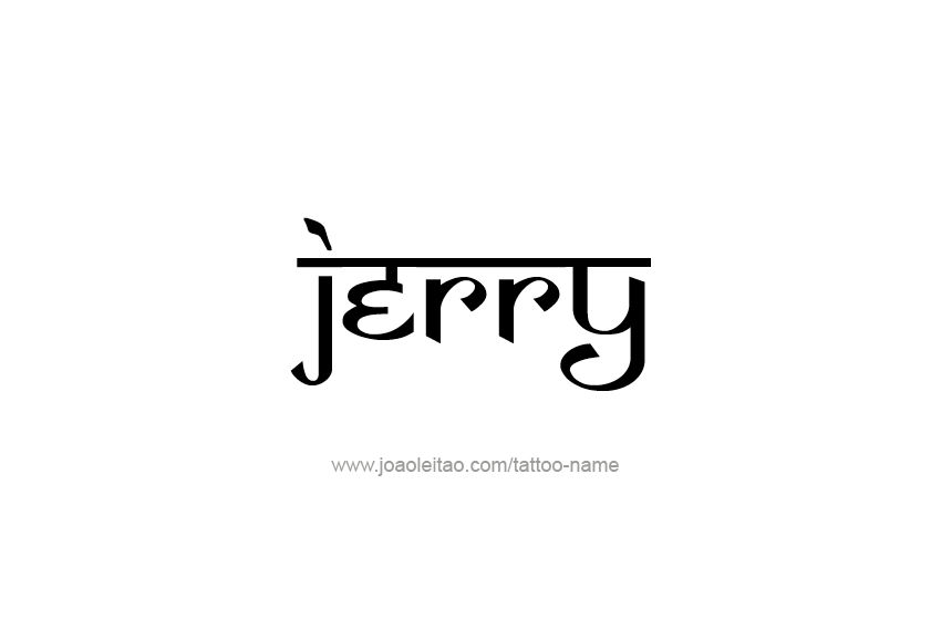 Learn 94 about jerry name tattoo designs latest  indaotaonec