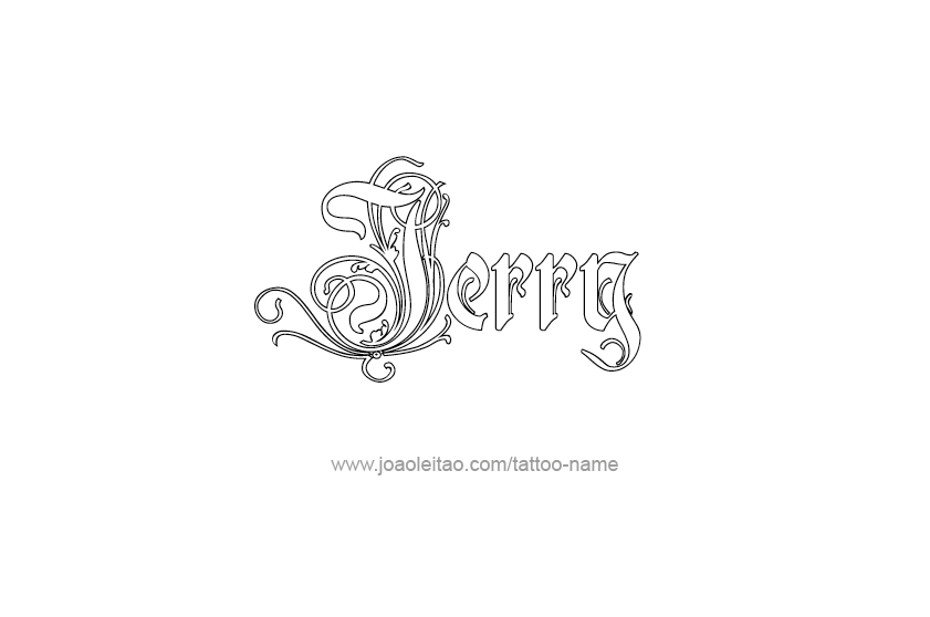 Tattoo Design  Name Jerry   