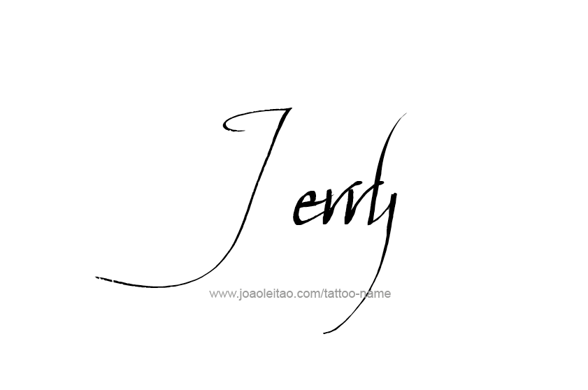 Tattoo Design  Name Jerry   