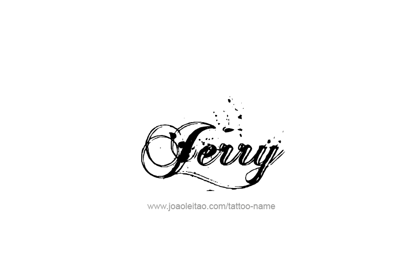 Tattoo Design  Name Jerry   