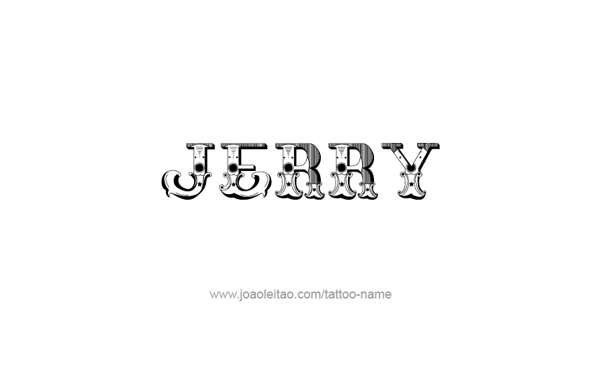 Tattoo Design  Name Jerry   