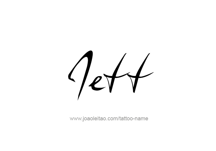 Tattoo Design  Name Jett   