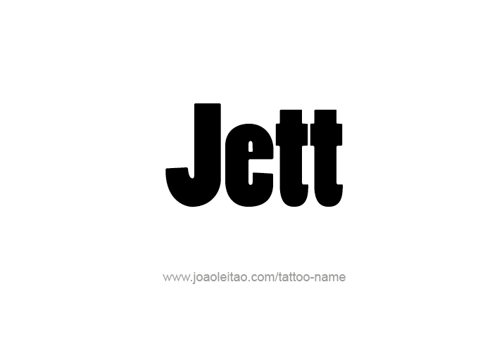 Tattoo Design  Name Jett   