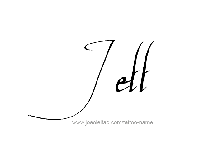 Tattoo Design  Name Jett   