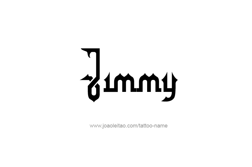 Jimmy Name Tattoo Designs