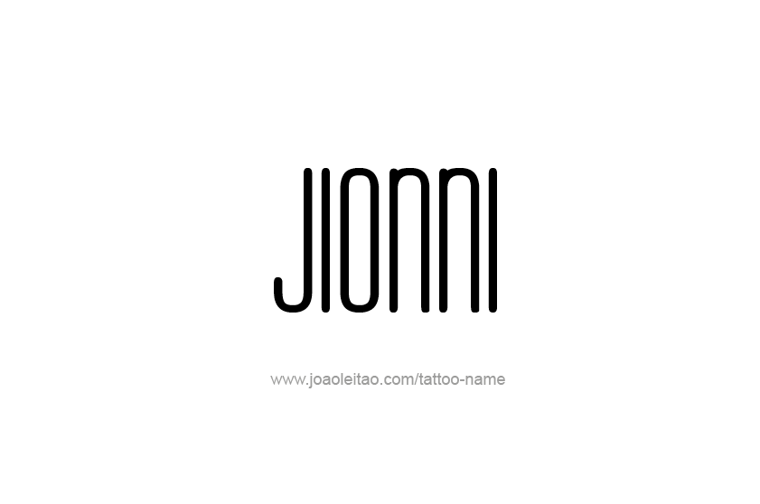 Tattoo Design  Name Jionni   