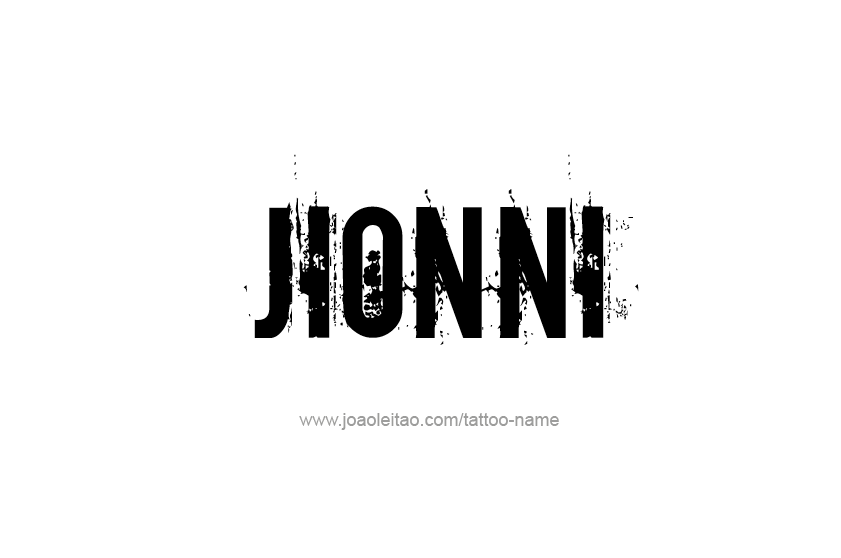 Tattoo Design  Name Jionni   