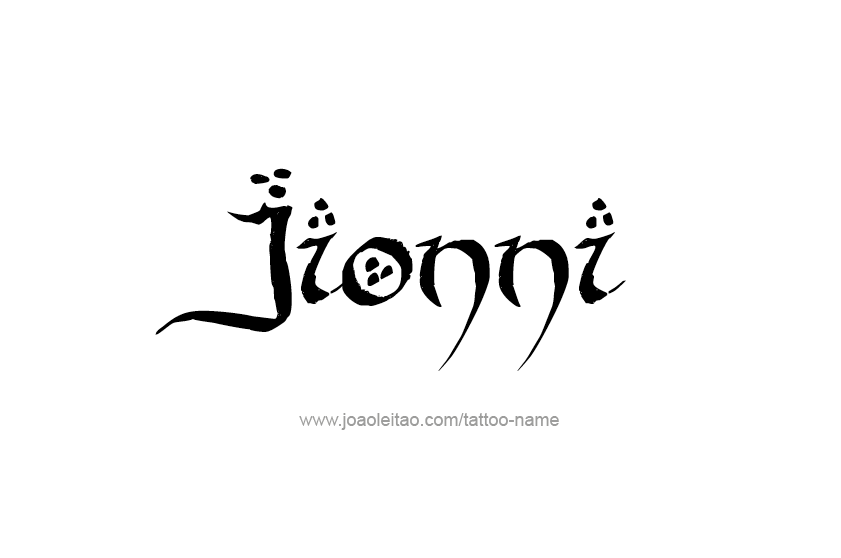 Tattoo Design  Name Jionni   