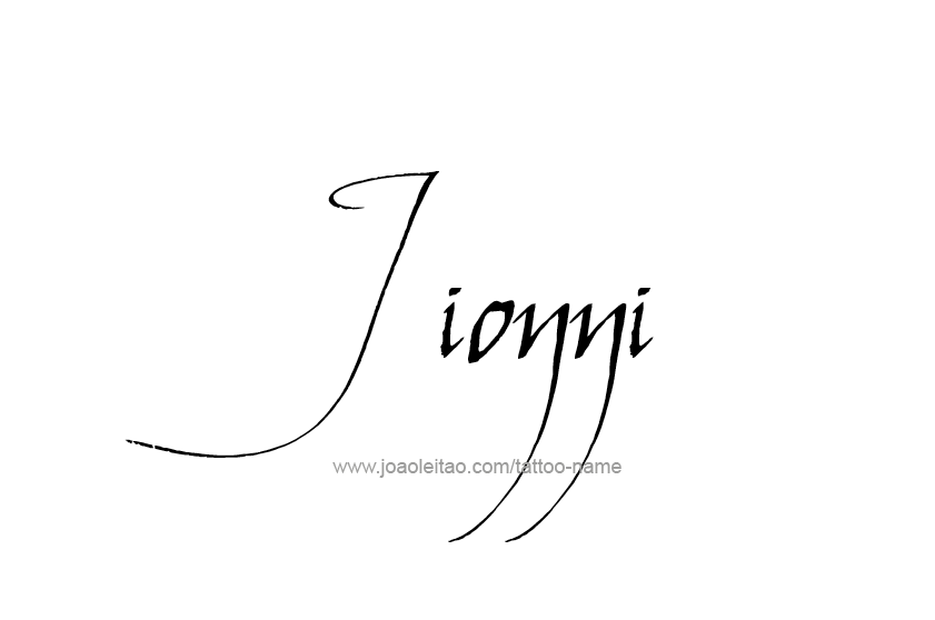 Tattoo Design  Name Jionni   