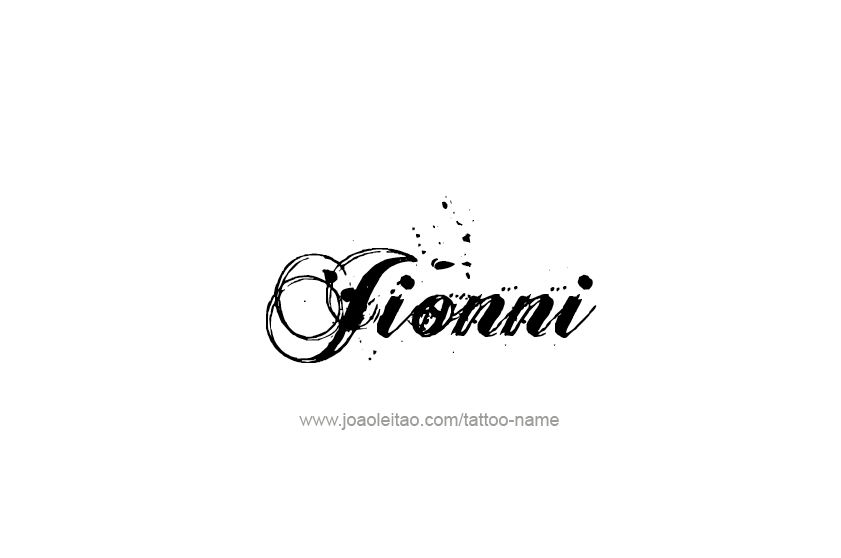 Tattoo Design  Name Jionni   