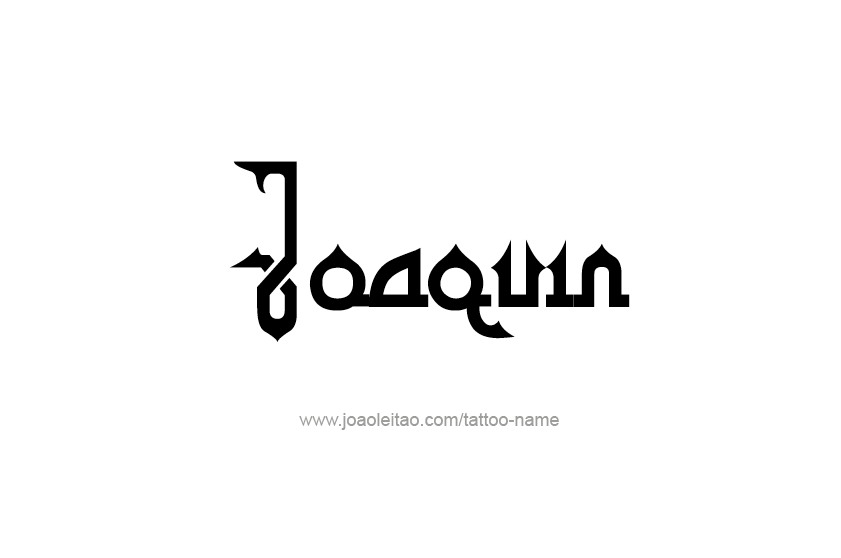 Tattoo Design  Name Joaquin   