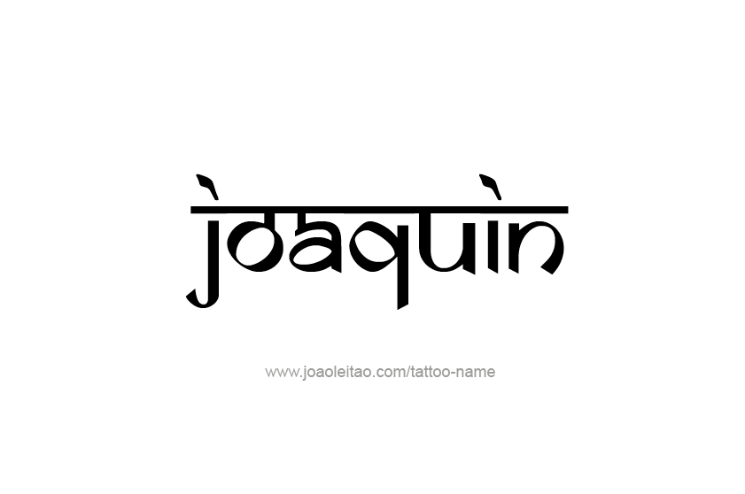 Tattoo Design  Name Joaquin   