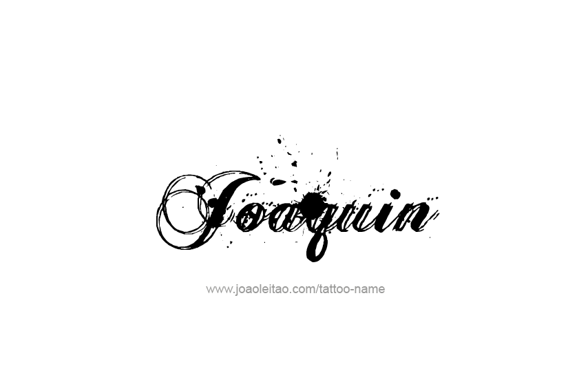 Tattoo Design  Name Joaquin   