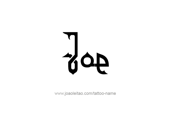 Tattoo Design  Name Joe   