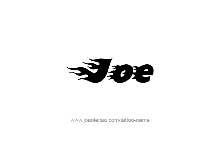 Tattoo Design  Name Joe   